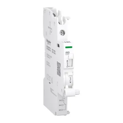 Acti9 A9A, Contact auxiliar nivel scazut, iSD, 1 C/O, 2mA-100mA, 24-250V C.A., 24-220V C.C., conectare pe suport