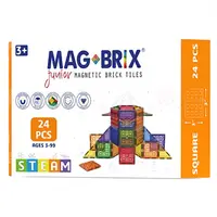 Set magnetic Magbrix Junior, Magblox, 24 piese patrate
