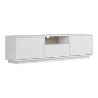 Comodă TV albă 160x42x30 cm Sentinel – Kalune Design