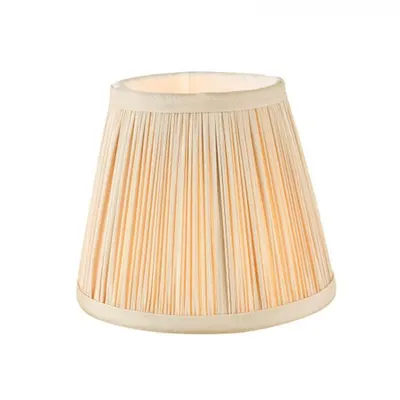 Abajur Noelle Taupe Silk Pleated Shade 14cm