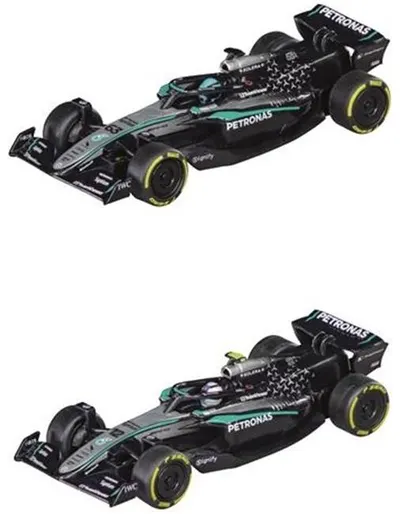Set de mașinuțe Carrera Pull &amp; Speed - Mercedes-AMG Petronas Formula 1, 2 buc., 1:43