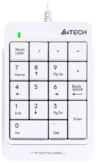 Tastatura A4tech - FK-13P FStyler, alba