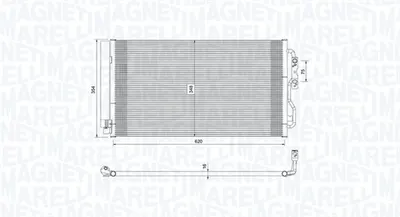 Radiator AC condensator cu uscator potrivit BMW Seria 1 (F20), 1 (F21), 2 (F22, F87), 2 (F23), 3 (F30, F80), 3 (F31), 3 GRAN TURISMO (F34), 4 (F32, F82), 4 (F33, F83), 4 GRAN COUPE (F36) 0.65H-Electri