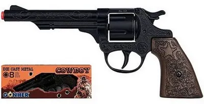 Jucarie pentru copii Gonher - Pistol de cowboy, negru