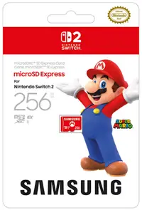 Card de memorie Samsung - Super Mario, 256GB, microSDXC Express (Nintendo Switch 2)