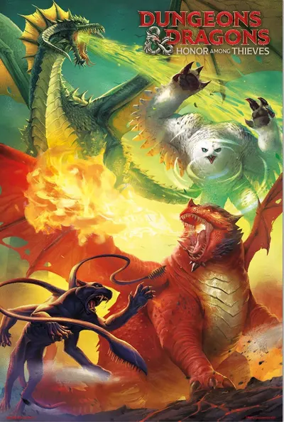Poster Erik Games: Dungeons & Dragons - Honor Among Thieves Monsters