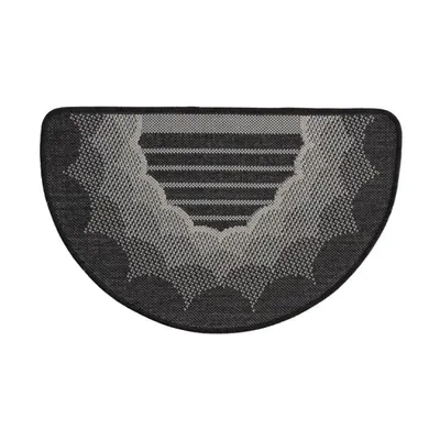 Covor pentru Usa de Intrare, Negru, 50 x 80 cm, Antiderapant, Model Flex