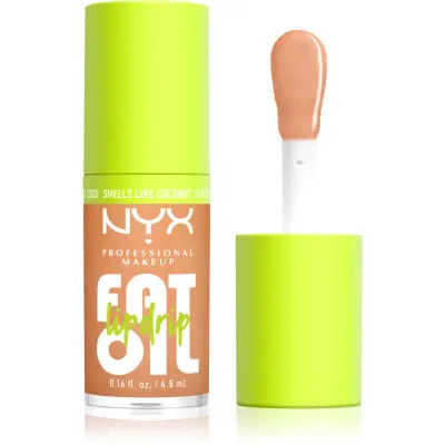 NYX Professional Makeup Fat Oil Lip Drip ulei pentru buze culoare Coconut Cutie 4.8 ml