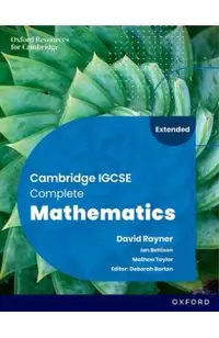 Cambridge IGCSE Complete Mathematics Extended Student Book 6