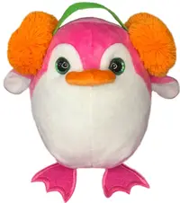 Jucarie de plus Fluffii - Pinguin cu casti