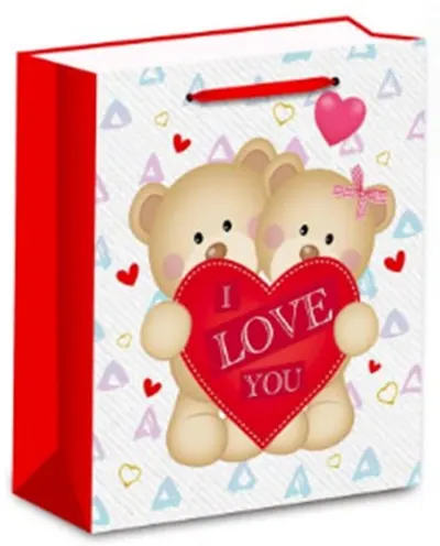 Pungă cadou Love - 26 х 32 х 10 cm, design 4