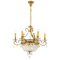 George Candelabru 9xe14 Aramă/cristale