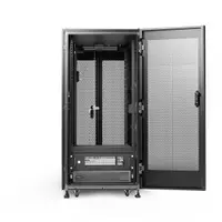 Micro Data Center rack cu UPS nJoy Forge MDC 3K-24U, 3 kW, 600x1000, protectie seismica, protectie incendiu si inundatie, acces de la distanta