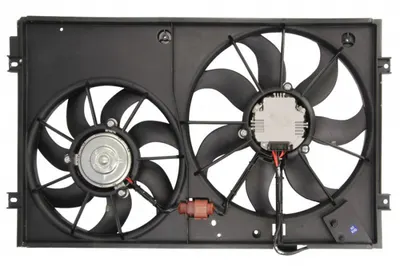 Ventilator radiator Dreapta Stanga (cu carcasa) potrivit AUDI A1, A3; SEAT ALTEA, ALTEA XL, IBIZA IV, IBIZA IV SC, IBIZA IV ST, LEON, TOLEDO III; SKODA FABIA II, OCTAVIA I 1.2-3.6 08.00