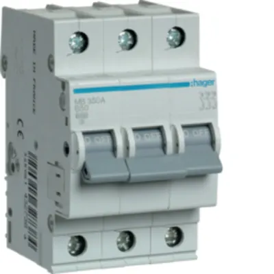 Disjunctor 3P, 50A, 6kA, B, 3M