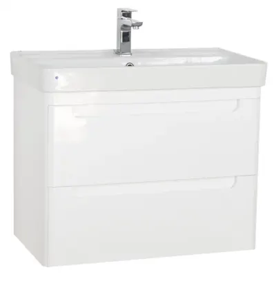 Set Baza front MDF si Lavoar seria 502, 80 cm, alb