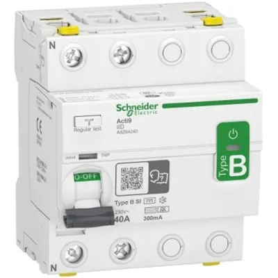 Acti9 iID, Intreruptor Diferenţial, 2P, 40A, 300mA, varf B-SI