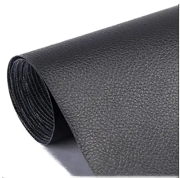 Sul autoadeziv din piele ecologica (imitatie piele) 0.75 x 2.5m NEGRU cu textura