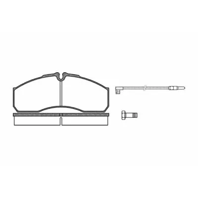 Set placute frana, frana disc REMSA 0651.12