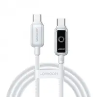 Cablu Date si Incarcare USB-C - USB-C Joyroom S-A55 StarFlight Display, 100W, 1.2m, Alb