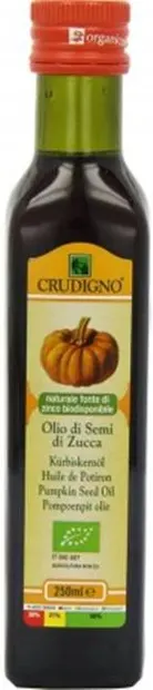 Ulei bio de dovleac, 250 ml, Crudigno