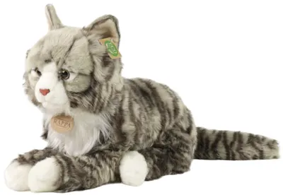 Jucărie de pluș Rappa Eco Friends - Pisica norvegiană, 38 cm
