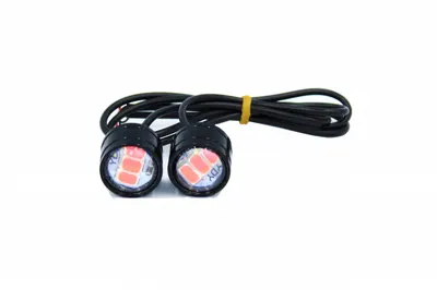 Set 2 lampi STOP MiniLED 12V, lumina rosie