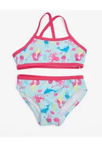 Costum de baie din doua piese cu model grafic