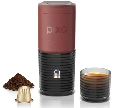 Mașină de cafea electrică portabilă Wacaco - Pixapresso, 20 bari, Tuscan Red