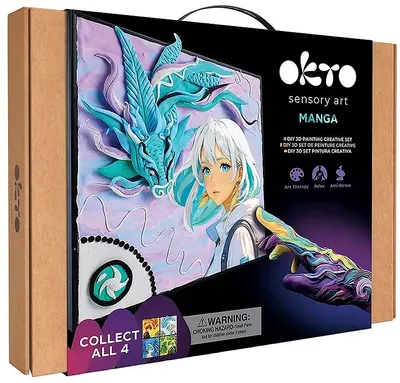 Set creativ 3D cu plastilină Okto Manga - Aer