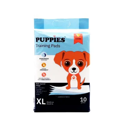 Pet Pad Puppies cu Indicator PH, XL, pentru caini peste 40 kg, 10 buc