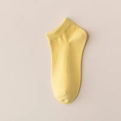 Sosete pentru dama, SS185, Galben, marime universala (35-39)