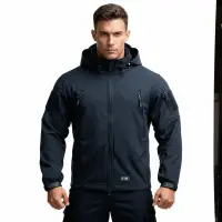 Jacheta tactica M-TAC Softshell cu mesada 2in1 - NAVY BLUE / XS