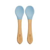 Set lingurite din bambus Aqua Blue 6 luni+, 2 bucati, Appekids