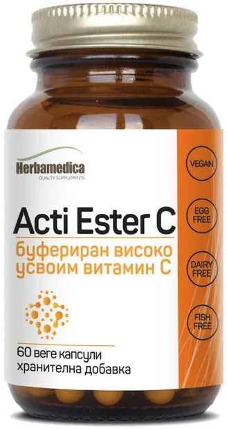 Acti Ester C, 500 mg, 60 capsule vege, Herbamedica