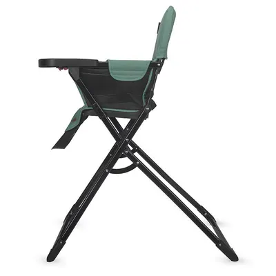 Scaun de masa pentru copii Coccolle Miso, Tavita detasabila, Pliabil la buton, Sezut cu spatiu generos, Material lavabil, Pana la 15 kg, Emerald Green