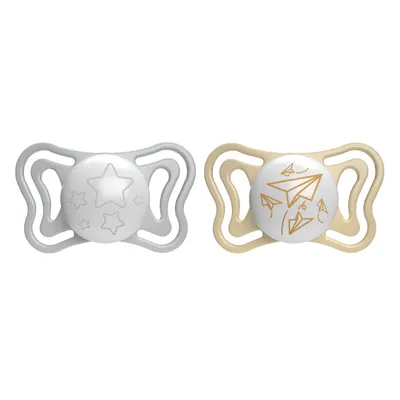 Suzeta Chicco PhysioForma Light Glow, 2bucati, unisex, 6-16luni