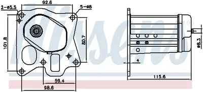 Radiator Recirculare Gaze Esapament Potrivit Alfa Romeo Giulietta, Mito; Fiat Ducato, Freemont, Sedici; Opel Astra J, Astra J Gtc, Cascada, Insignia A, Insignia a Country, Zafira C; Saab 9-5 1.6d 2.0d