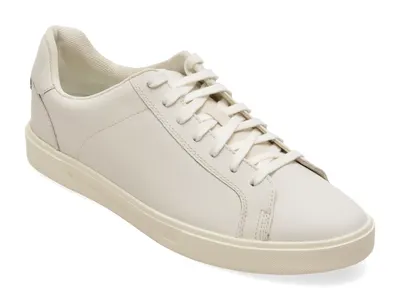Pantofi sport CLARKS albi, ROMSEY LACE, din piele naturala