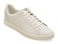 Pantofi sport CLARKS albi, ROMSEY LACE, din piele naturala