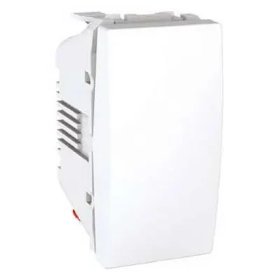 Intrerupator cap cruce 1 modul alb Unica