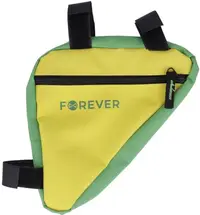 Geantă de bicicletă Forever - Outdoor FB-100, de cadru, galben/verde