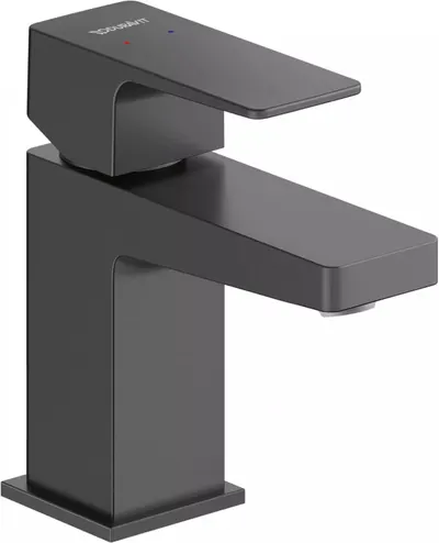 Baterie lavoar Duravit Manhattan MH1010002046, marime S, cartus ceramic, monocomanda, 138 mm, Negru mat