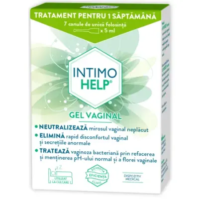 Gel vaginal Intimohelp, Zdrovit | 7 canule x 5 ml