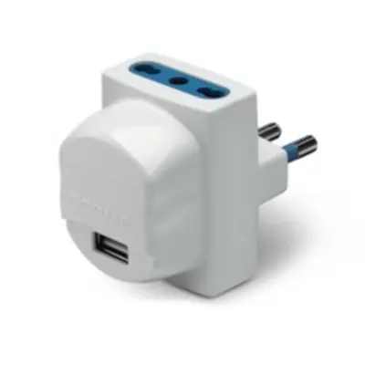 Usb Adaptorn2p+e-16a-(s17) White 2x2p+e-16a-(p17/11) 1xusb 5v 2.1a