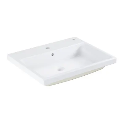 Lavoar baie incastrat alb 60 cm, dreptunghiular, Grohe Cube Ceramic Pure Guard