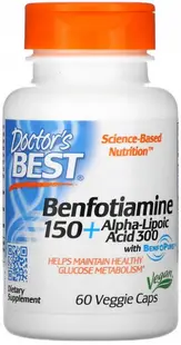 Benfotiamine 150 + Alpha-Lipoic Acid 300, 300 mg, 60 capsule, Doctor's Best