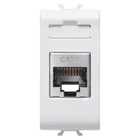 Priza Rj45 - Categoria 6 - Ftp - 1 Modul - Alb Lucios - Antibacterian - Chorusmart