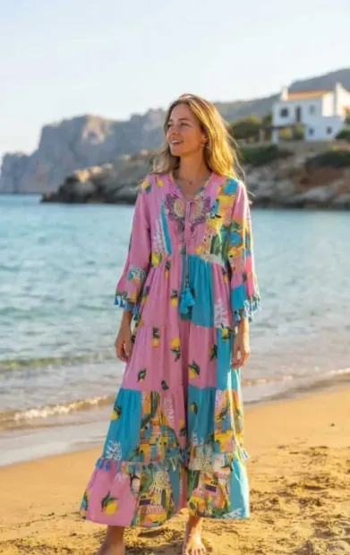 Rochie Dama Maxi cu lamai