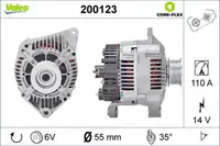 Alternator (14V, 110A) potrivit RENAULT ESPACE III, LAGUNA I, SAFRANE II 2.2D 11.93-03.01
